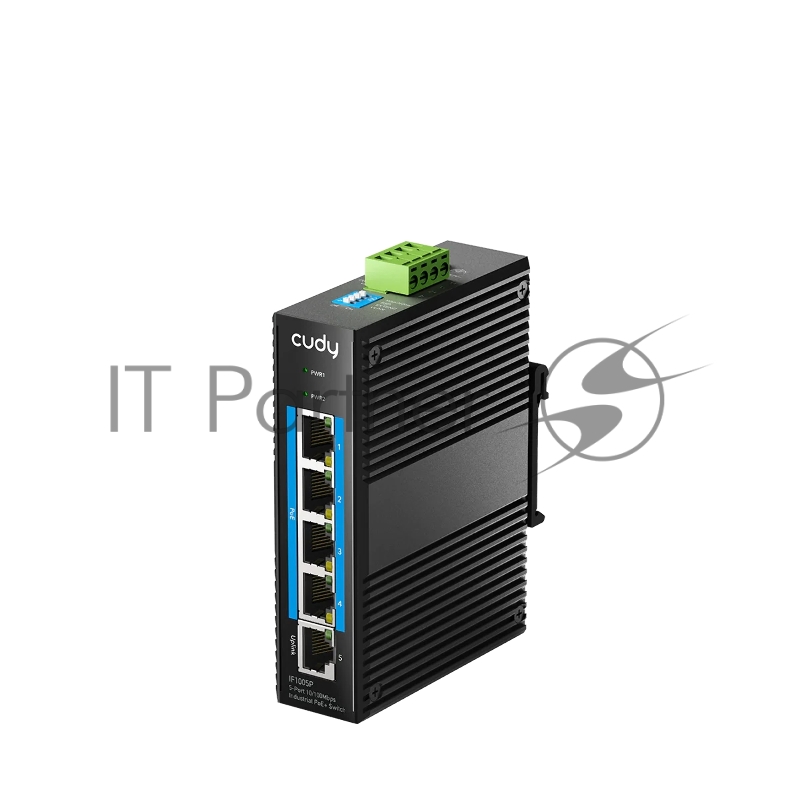 Коммутатор CUDY IF1005P, 5×100 Мбит/с, неуправляемый