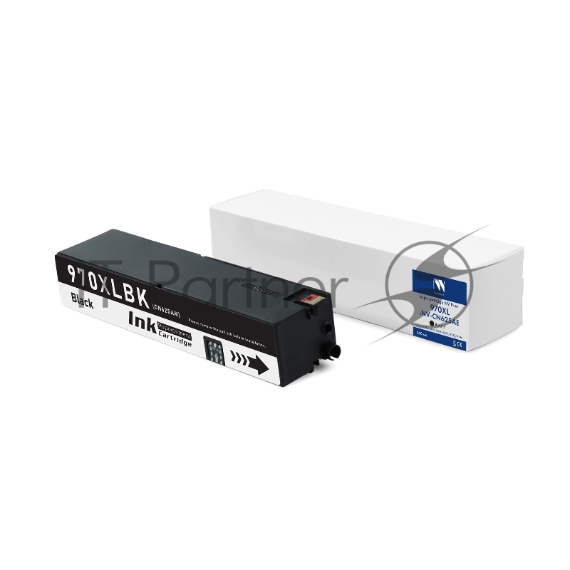 Струйный картридж NVP 970XL (NV- CN625AE) Black для HP OfficeJet Pro X451dw X551dw X576dw X476dw (260 мл) совместимый