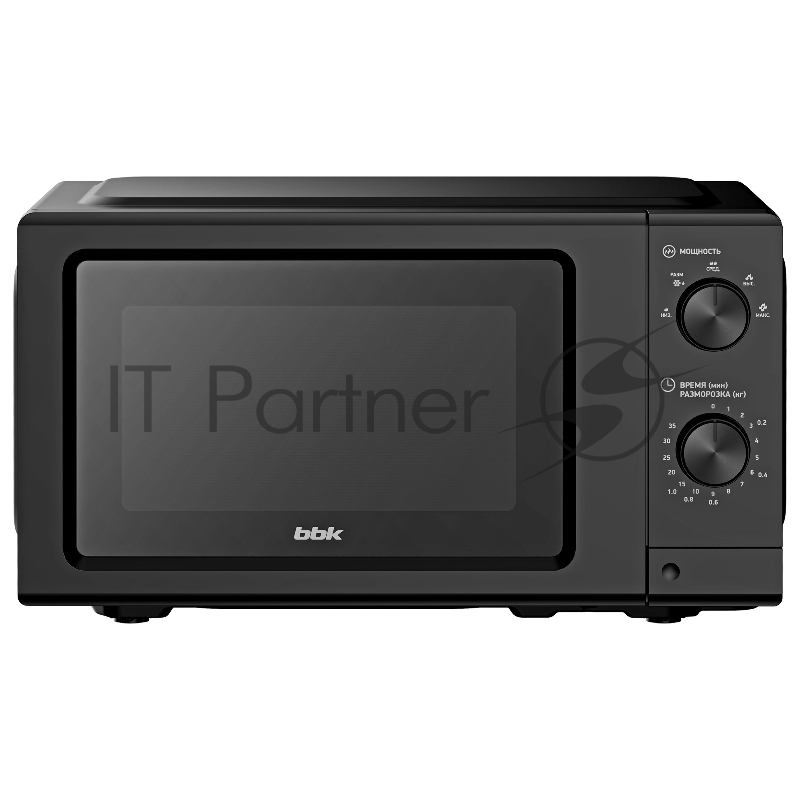 Микроволновая печь BBK 20MWS-730M/B черный, 20 л, 700 Вт, переключатели — поворотный механизм