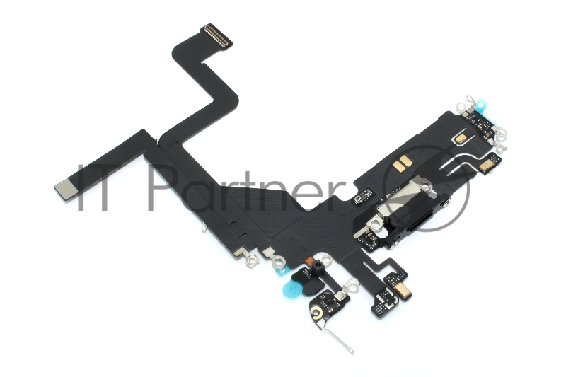 Шлейф с разъемом зарядки и микрофоном для iPhone 14 Pro (A2891), черный