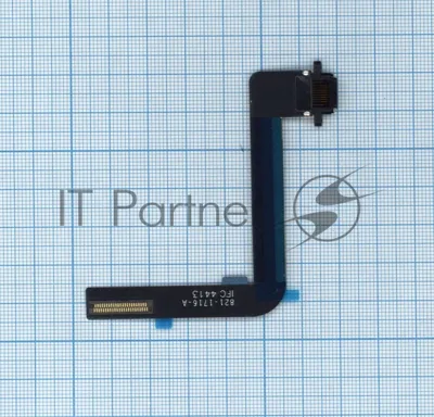 Шлейф с разъемом питания для планшета Apple iPad Air черный