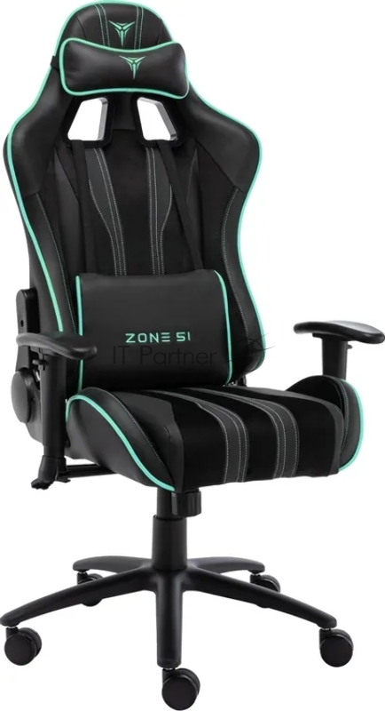 Кресло игровое Zone 51 Gravity экокожа/ткань с подголов. крестов. сталь