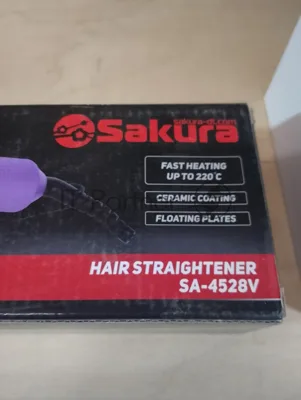 (Поврежденная упаковка) Выпрямитель SAKURA SA-4528V керам 40Вт быстрый нагрев до 220ºС