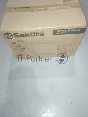 (Поврежденная упаковка) Духовка электро SAKURA SA-7024W 1380Вт 23л таймер бел