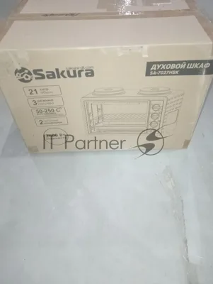 (Поврежденная упаковка) Духовка электро SAKURA SA-7027HBK 2600Вт 21л 2конф черн