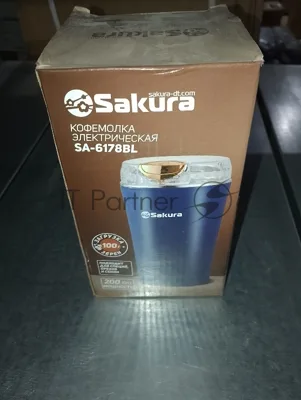 (Поврежденная упаковка) Кофемолка SAKURA SA-6178BL 200Вт 100гр син
