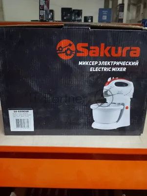 (Поврежденная упаковка) Миксер электр с чашей SAKURA SA-6319CGR 400Вт 2,0л