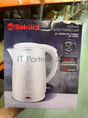 (Поврежденная упаковка) Чайник электр SAKURA SA-2159BK (1.8) черн д