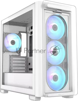 Корпус ASUS A23 Plus White, Mini-Tower, белый, 4 x 120 мм