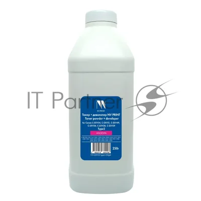 Тонер + девелопер NVPrint для Canon C-EXV54, C-EXV51, C-EXV49, C-EXV34, C-EXV28, C-EXV29 Type2 (250г) Magenta совместимый
