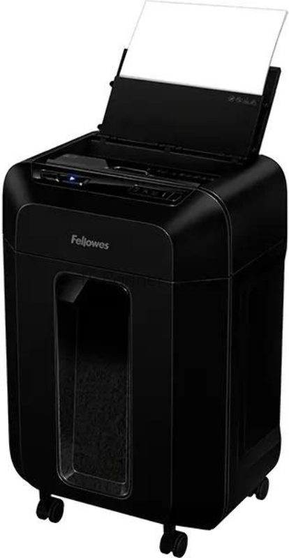 Шредер Fellowes AutoMax 90М черный с автоподачей (секр.P-4) фрагменты 90лист. 17лтр. скрепки скобы пл.карты