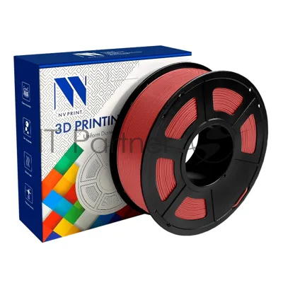 Филамент NV PRINT PCL (поликапролактон) красный для 3D печати диаметр 1.75мм масса 1 кг