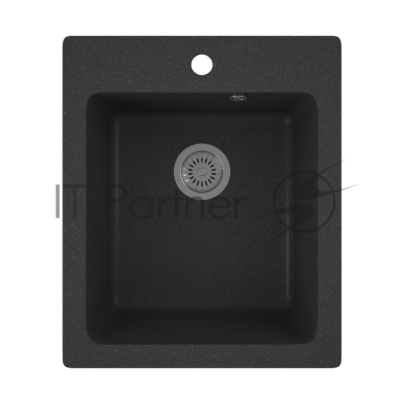 Мойка для кухни BAU Stil Black stone 42х50, выпуск с сифоном в комплекте, черный камень