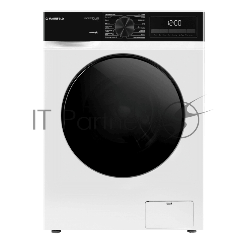Стиральная машина Maunfeld MFWM127ISTWH054 белый, загрузка фронтальная 7 кг, 1200 об/мин, класс A+++