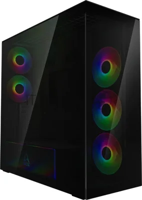 Корпус Arctic Xtender, Midi-Tower, чёрный, 3 x 140 мм, 2 x 120 мм