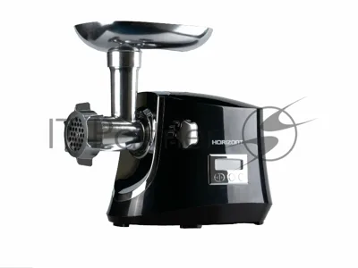Мясорубка электрическая Horizont HMG06D-2000 черный, 2000 Вт, 2 кг/мин, реверс, защита от перегрузки, металлический лоток, насадки - 2