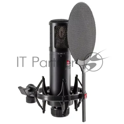 Микрофон конденсаторный sE Electronics SE 2300 20 Гц - 20 кГц, кардиоида, восьмерка, всенаправленная, комплектация: металлический поп-фильтр, держатель типа паук, резьбовой переходник на микрофонную стойку