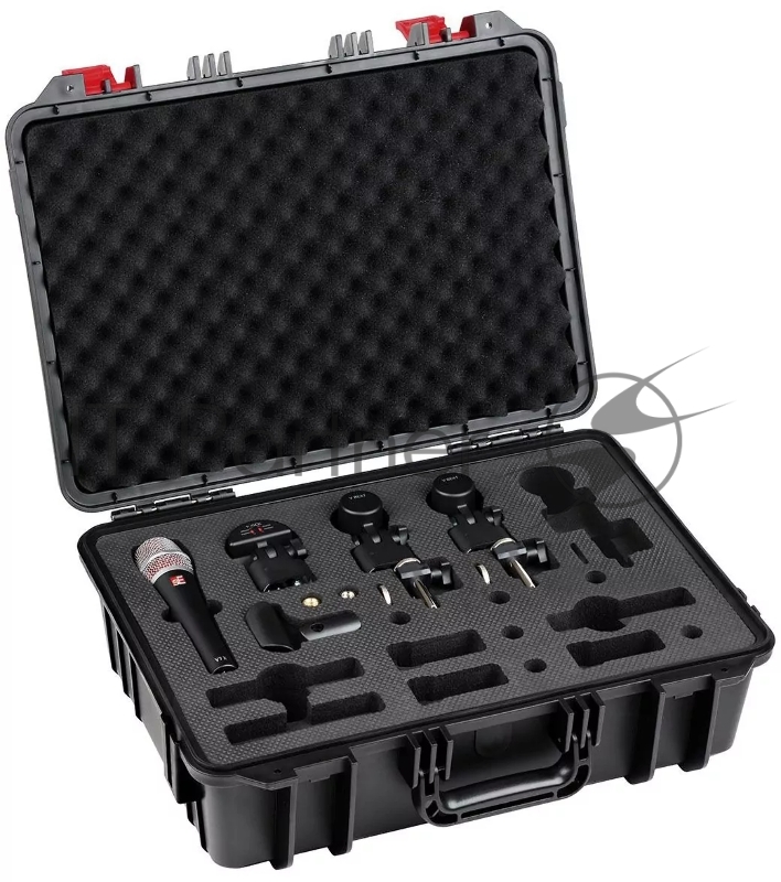 Набор микрофонов для ударной установки sE Electronics V PACK VENUE 1 х микрофон V KICK, 2 х микрофона V BEAT, 1 х крепление V CLAMP, 1 х микрофон V7 X, пластиковый кейс
