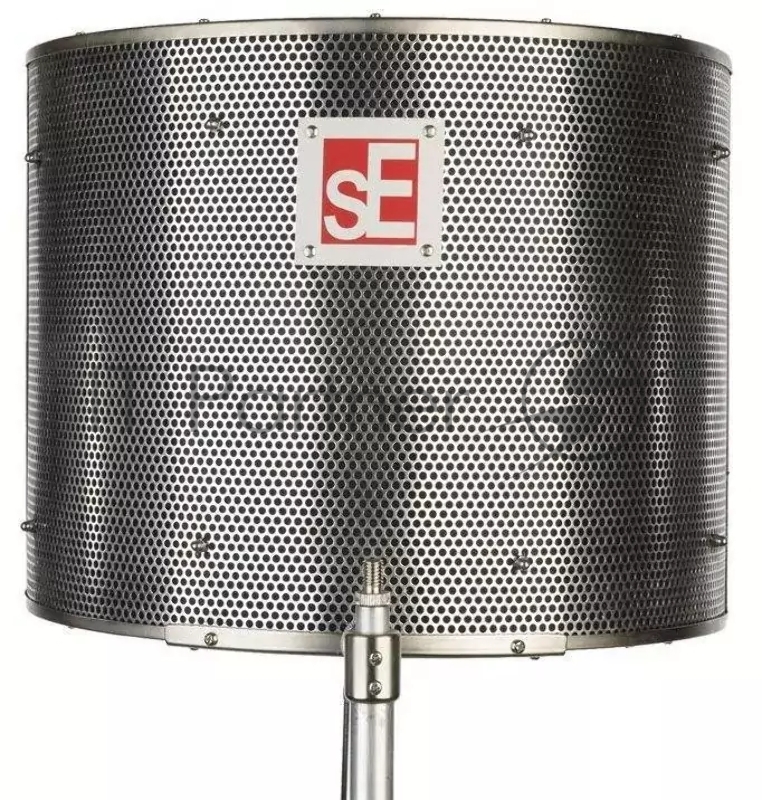 Акустический экран sE Electronics REFLEXION FILTER PRO для устранения отраженных звуковых волн и интерференции на капсюле. Улучшенает звуковые характеристики комнаты и микрофона.