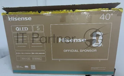 (Из ремонта, рабочий, гарантия 7 дней) Телевизор Hisense 40" 40A5Q черный DLED FHD 60Hz Smart TV