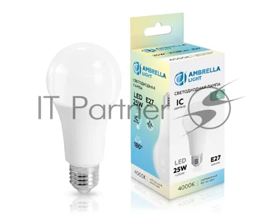 Лампа светодиодная 652504 LED A65 25W IC E27 4000K 175-265V