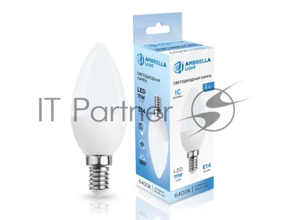 Светодиодная лампа 371116 LED C37 11W IC E14 6400K 175-265V
