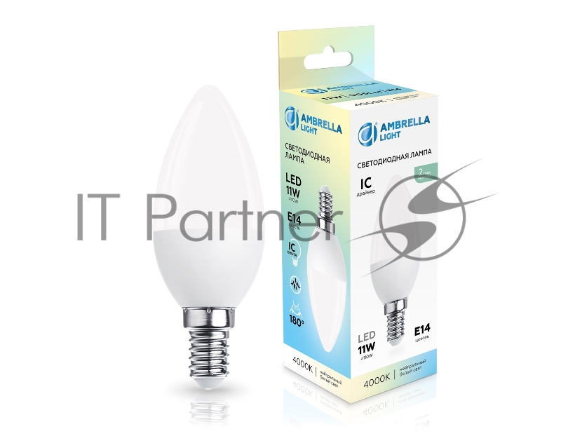 Светодиодная лампа 371114 LED C37 11W IC E14 4000K 175-265V