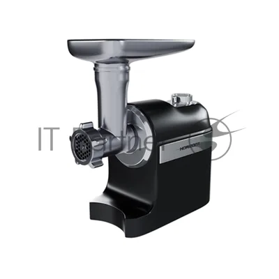 Мясорубка электрическая Horizont HMG02A-1800 черный, 1800 Вт, 1.6 кг/мин, реверс, защита от перегрузки, металлический лоток, насадки - 2