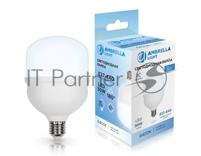 Лампа светодиодная Ambrella light 1003006 LED T100 30W IC E27-E40 6400K 175-265V