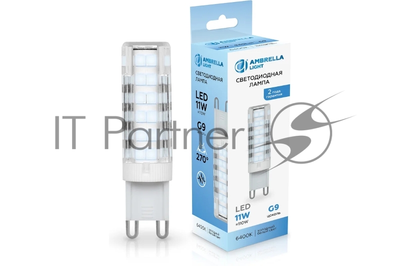 Лампа светодиодная Ambrella light 101106 LED G9 11W 6400K 220-240V