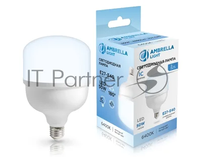 Лампа светодиодная Ambrella light 1205006 LED T120 50W IC E27-E40 6400K 175-265V