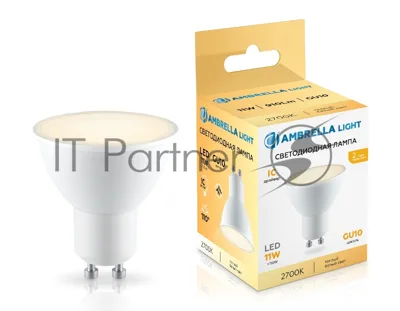 Лампа светодиодная	Ambrella light 181103 LED MR16 11W IC GU10 2700K 175-265V