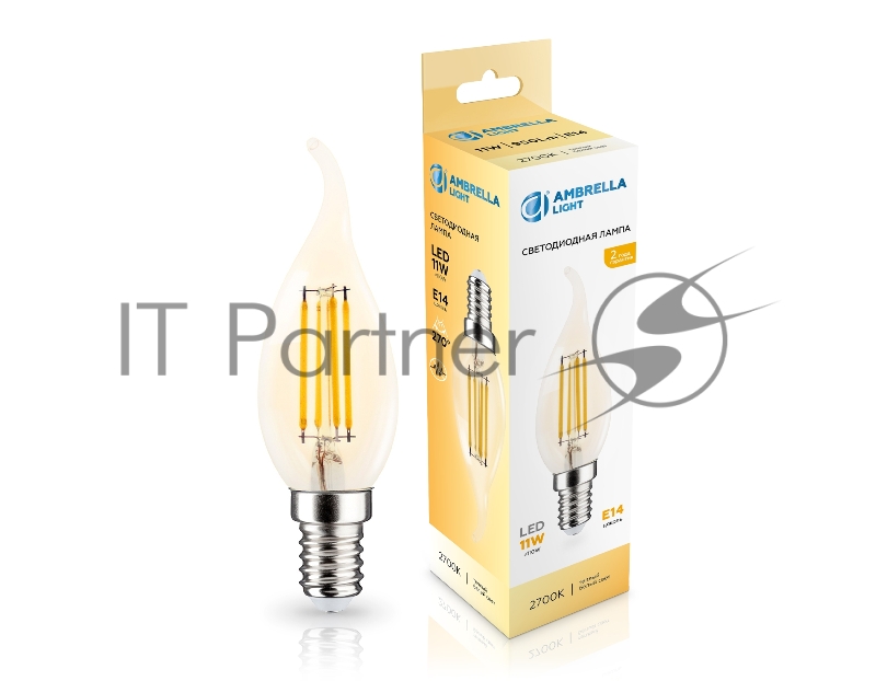 Лампа светодиодная Ambrella light 351123 Filament LED CF35 11W E14 2700K 220-240V