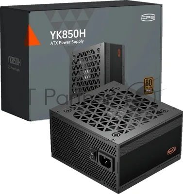 Блок питания PCCooler YK850H, 850Вт, 80+ Bronze, 120мм, немодульный, черный
