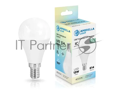 Лампа светодиодная	451314 LED P45 13W IC E14 4000K 175-265V