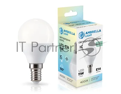 Лампа светодиодная	451114 LED P45 11W IC E14 4000K 175-265V