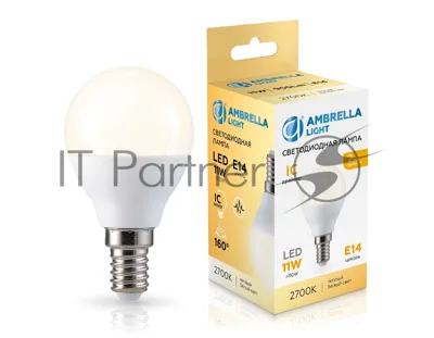 Лампа светодиодная	451113 LED P45 11W IC E14 2700K 175-265V
