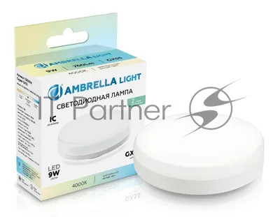 Лампа cветодиодная 530904 LED GX53 9W IC 4000K 175-265V