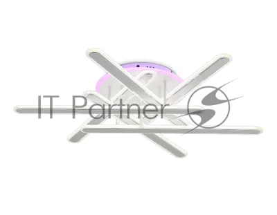 Потолочный светодиодный светильник FA8907 WH/CH белый/хром 135W 3000K-6400K+RGB 800*770*160 (ПДУ РАДИО 2.4G)