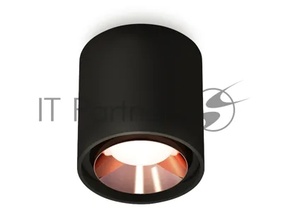 Светильник Ambrella Light XS7723005 SBK/PPG черный песок/золото розовое полированное MR16 GU5.3 (C7723, N7035)