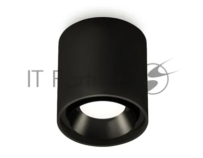 Светильник Ambrella Light XS7723002 SBK/PBK черный песок/черный полированный MR16 GU5.3 (C7723, N7031)