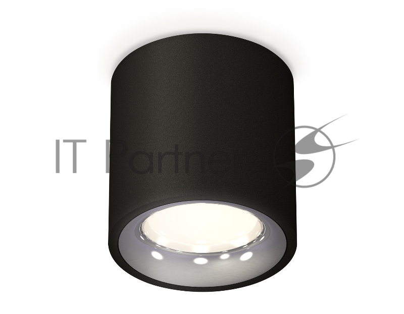 Светильник Ambrella Light XS7532022 SBK/PSL черный песок/серебро полированное MR16 GU5.3 (C7532, N7012)