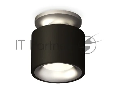 Светильник Ambrella Light XS7511101 SBK/MCH черный песок/хром матовый MR16 GU5.3 (N7928, C7511, N7013)