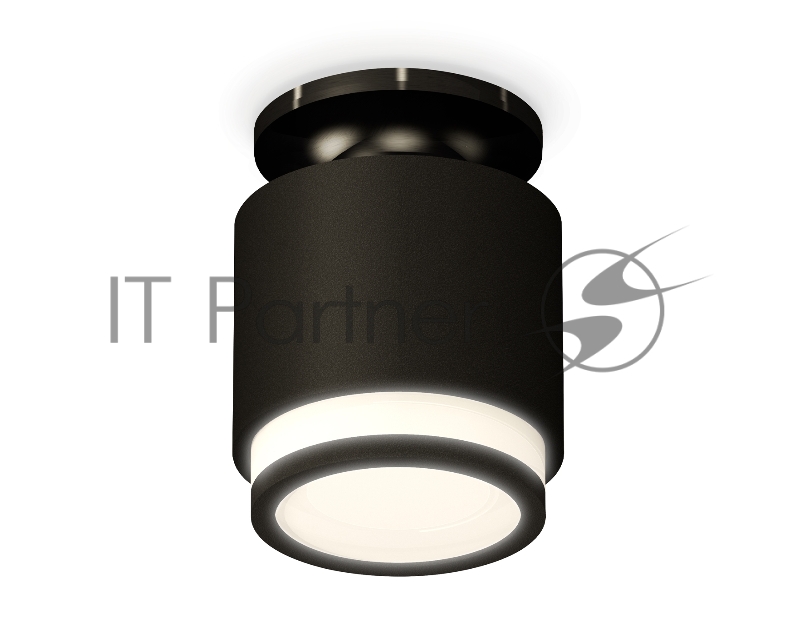 Светильник Ambrella Light XS7511063 SBK/PBK/FR черный песок/черный полированный/белый матовый MR16 GU5.3 (N7926, C7511, N7121)