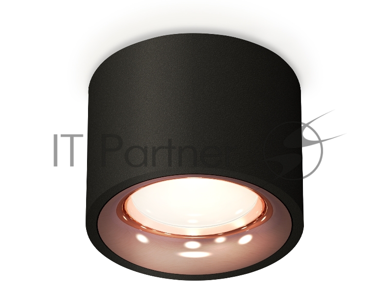 Светильник Ambrella Light XS7511025 SBK/PPG черный песок/золото розовое полированное MR16 GU5.3 (C7511, N7015)