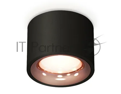 Светильник Ambrella Light XS7511025 SBK/PPG черный песок/золото розовое полированное MR16 GU5.3 (C7511, N7015)