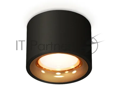 Светильник Ambrella Light XS7511024 SBK/PYG черный песок/золото желтое полированное MR16 GU5.3 (C7511, N7014)
