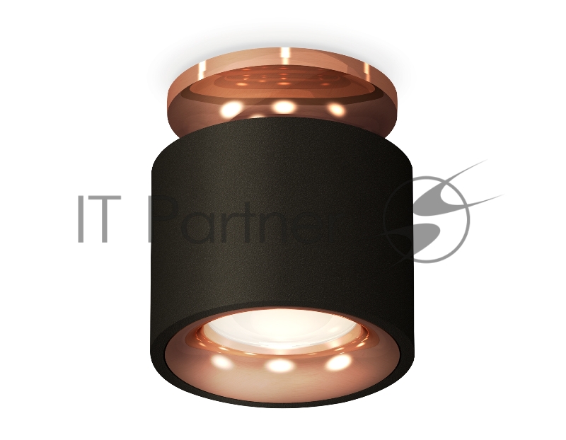 Светильник Ambrella Light XS7511141 SBK/PPG черный песок/золото розовое полированное MR16 GU5.3 (N7930, C7511, N7015)