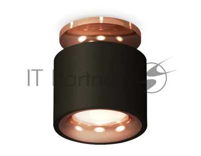 Светильник Ambrella Light XS7511141 SBK/PPG черный песок/золото розовое полированное MR16 GU5.3 (N7930, C7511, N7015)