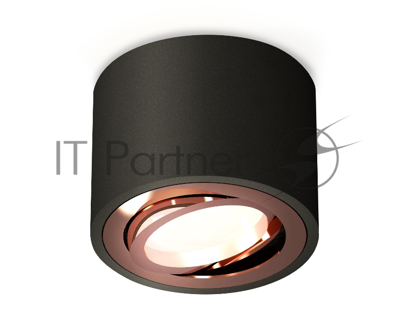 Светильник Ambrella Light XS7511005 SBK/PPG черный песок/золото розовое полированное MR16 GU5.3 (C7511, N7005)